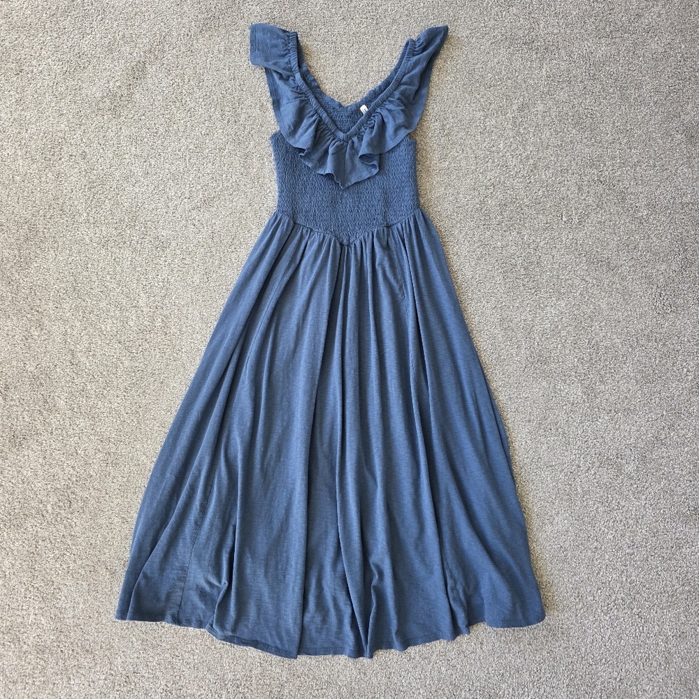 American Eagle Ruffle Midi Dress